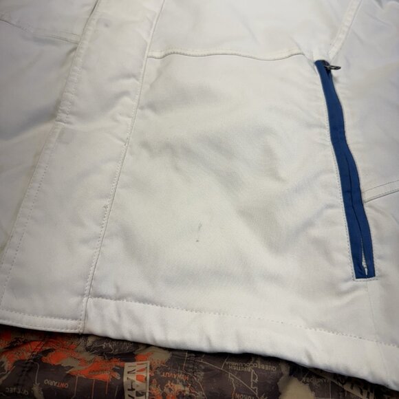 Napapijri Geographic Expedition Team Jacket Winter Coat Parka Mens Large White - Picture 3 of 16